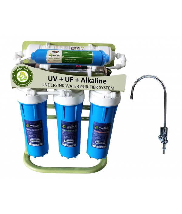 Wellon UV + UF + Alkaline Undersink Water Purifier System